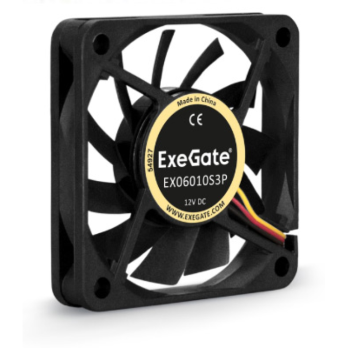 Вентилятор 12В DC EXEGATE EX06010S2P 60x60x10 мм EX299856RUS